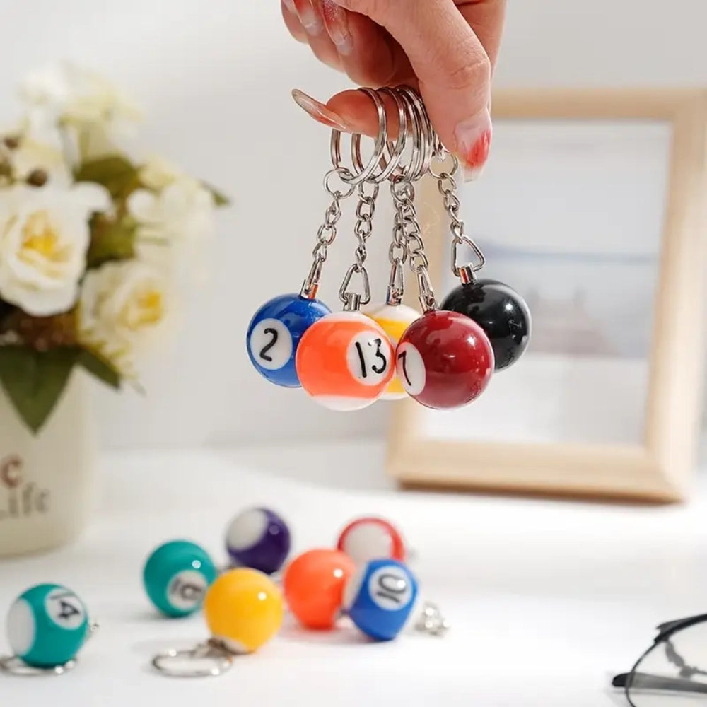 Billiard Pool Keychain