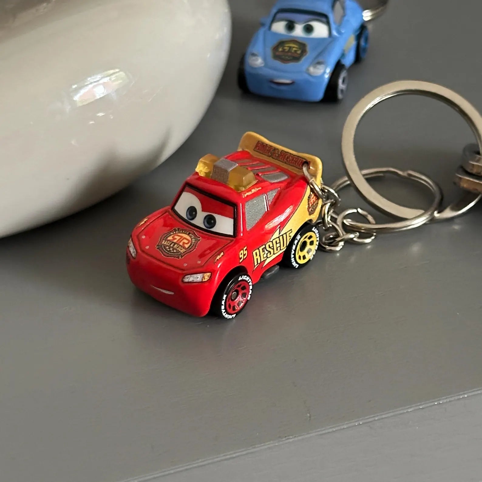 Cars Lightning Mqueen Special Rescue Edition Keychain