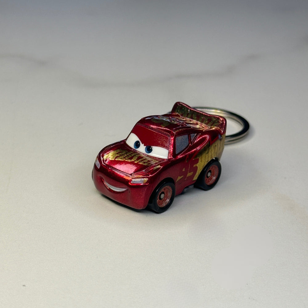 Cars Lightning Mqueen Special Red-Gold Edition Keychain
