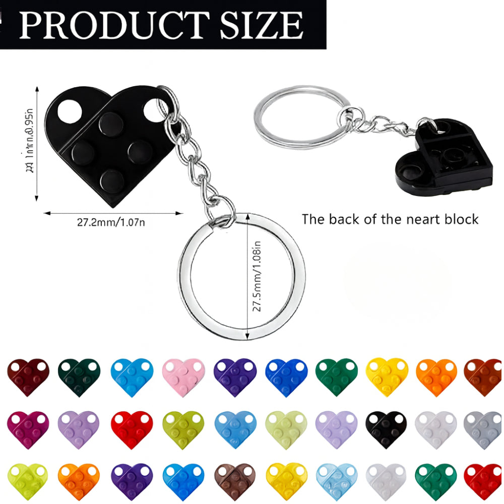 Herz Einseitig Keychain